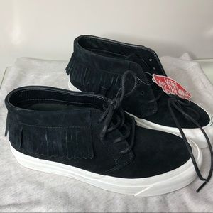 Vans Black Fringe Hi Top